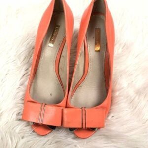 Louise et Cie Nadia pink coral pump heel bow